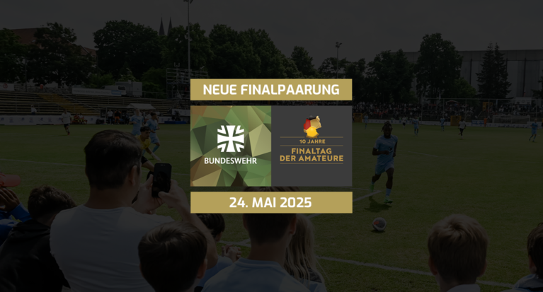 Finaltag der Amateure: Bundeswehr ist neuer Partner