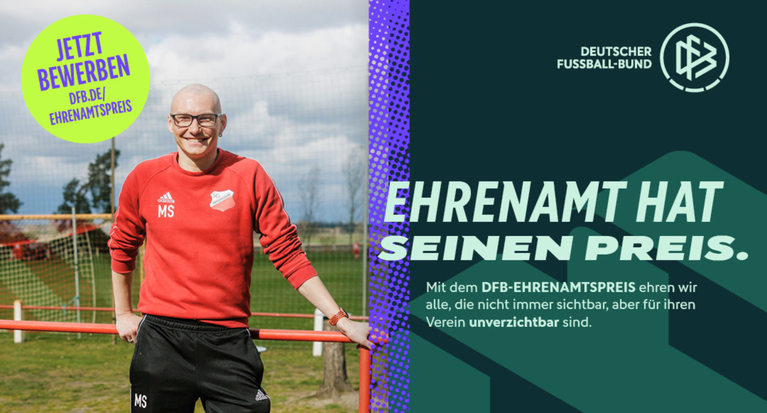 Jetzt Vorschläge einreichen: DFB-Ehrenamtspreis 2027