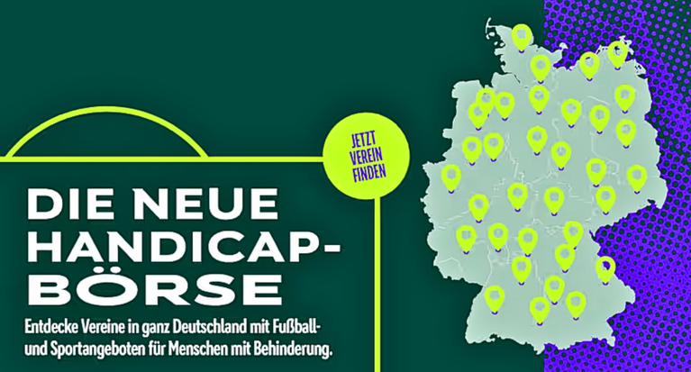 DFB-Stiftung Sepp Herberger startet "Handicap-Börse"