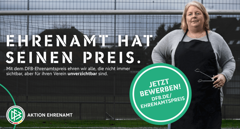 Jetzt mitmachen: Bewerbungsphase für DFB-Ehrenamtspreis gestartet