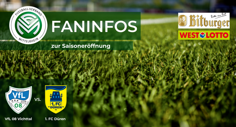 Organisatorische Hinweise: FVM-Saisoneröffnung beim VfL 08 Vichttal