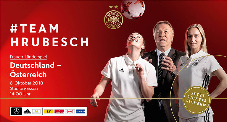 Frauen-Länderspiel: Deutschland - Österreich am 6. Oktober in Essen