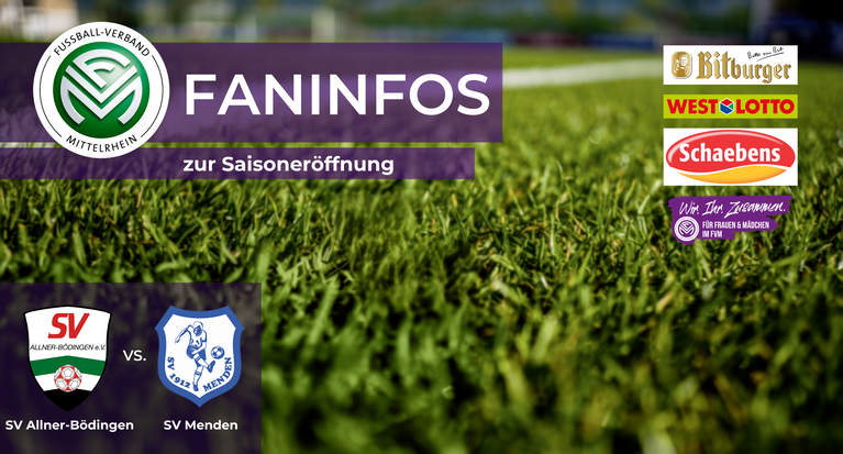 Organisatorische Hinweise: FVM-Saisoneröffnung der Frauen beim SV Allner-Bödingen