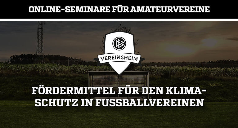 DFB-Online-Seminar: Fördermittel für den Klimaschutz im Sportverein
