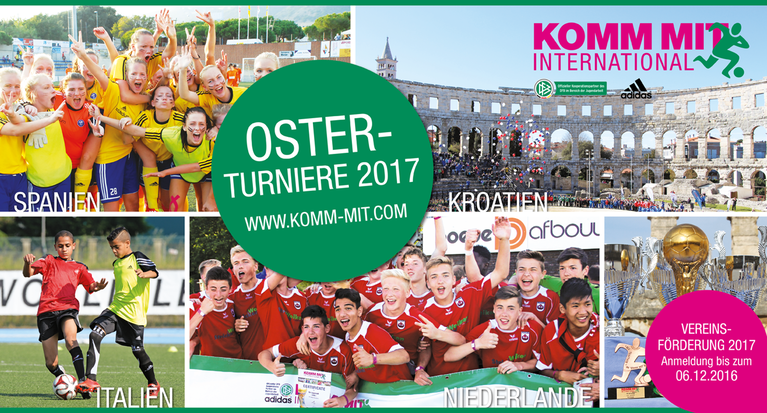 KOMM MIT: 7 Osterturniere in 4 Ländern