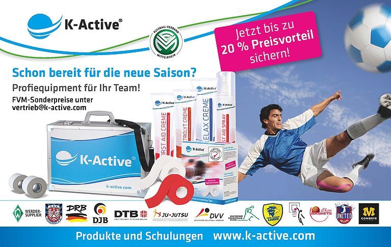 K-Active: SONDERAKTION für FVM-Mitgliedsvereine