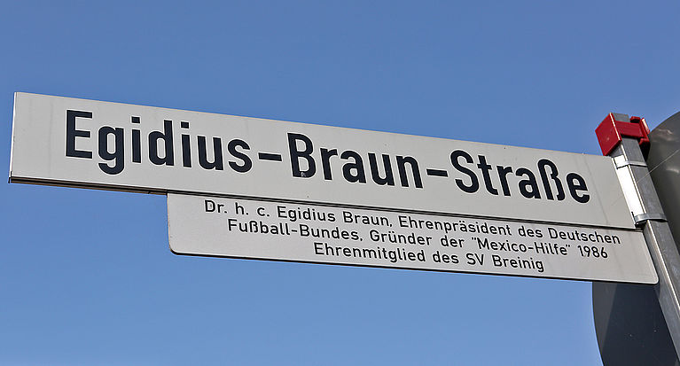 Egidius-Braun-Straße in Stolberg eingeweiht