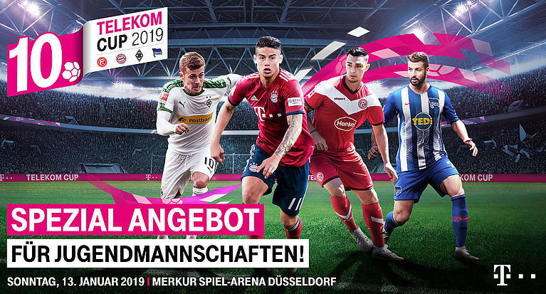 Ticketangebot für Jugendteams: Telekom Cup 2019 am 13. Januar
