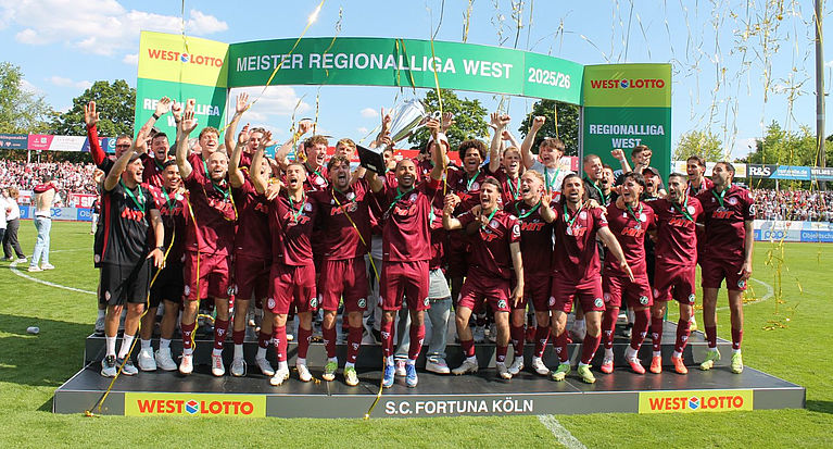 Regionalliga West: Meisterehrung beim S.C. Fortuna Köln