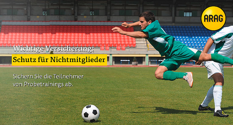 Mit der ARAG Nichtmitgliederversicherung sicher im Spiel bleiben - Jetzt informieren